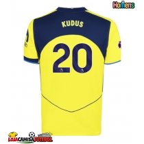 Camisa de Futebol Tottenham Hotspur Mohammed Kudus #20 Equipamento Alternativo 2025-26 Manga Curta